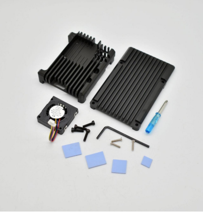 Raspberry Pi 5 Aluminium Armour case with 1 fan