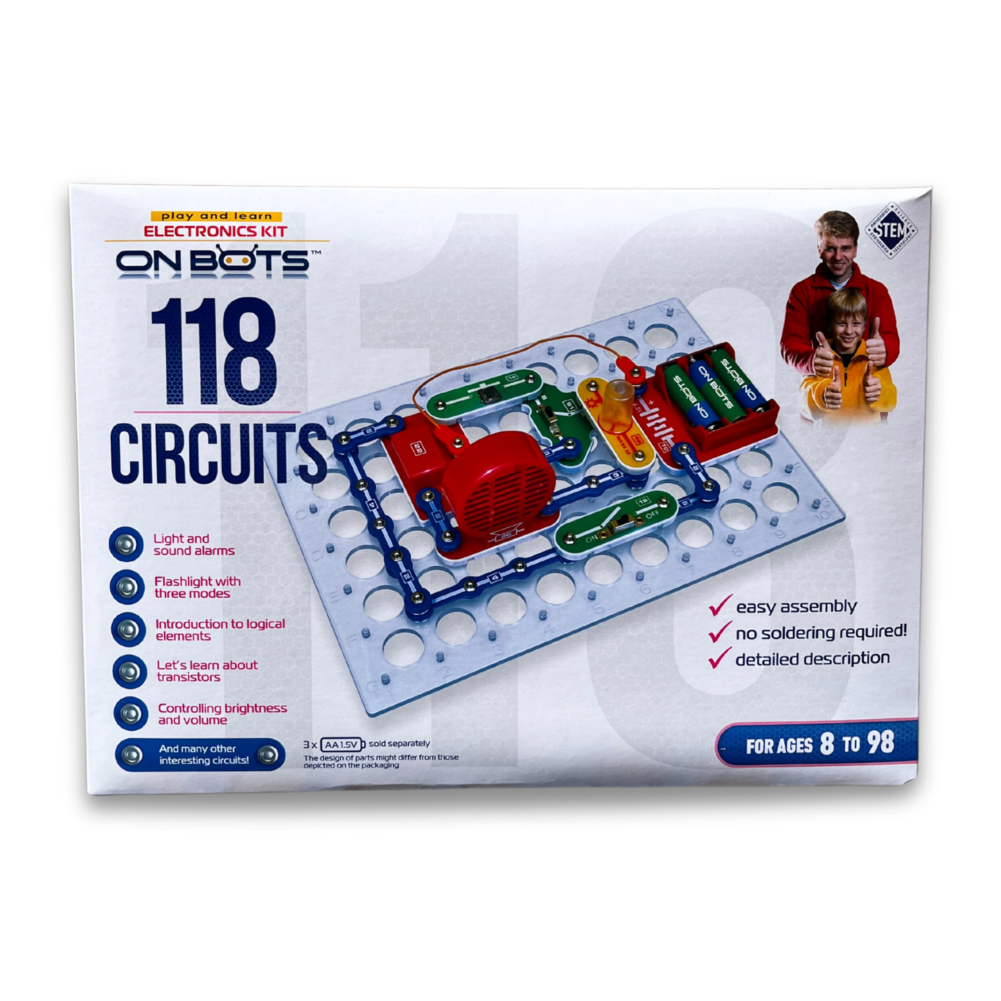 On Bots 118 Science Kit โ Teach Children Electronics | Educational STEM Toy for Age 8+
