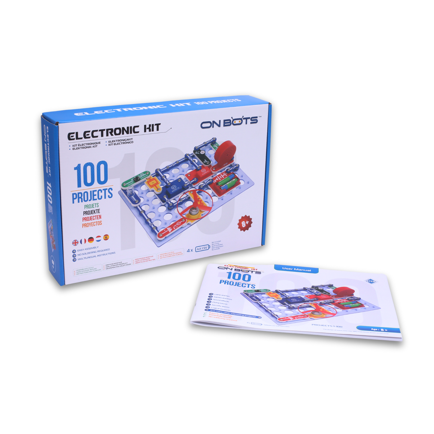 On Bots 100 Science Kit – Teach Children Electronics | Educational STEM Toy for Age 8+