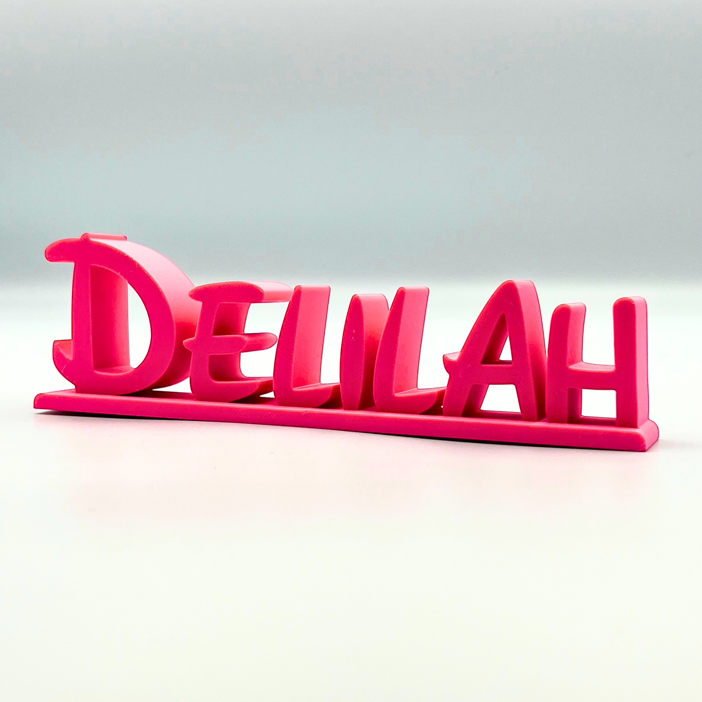 Personalised Disney Style 3D Printed Desk Name Sign | Custom Name Plaque | Kids Bedroom & Desk Decor