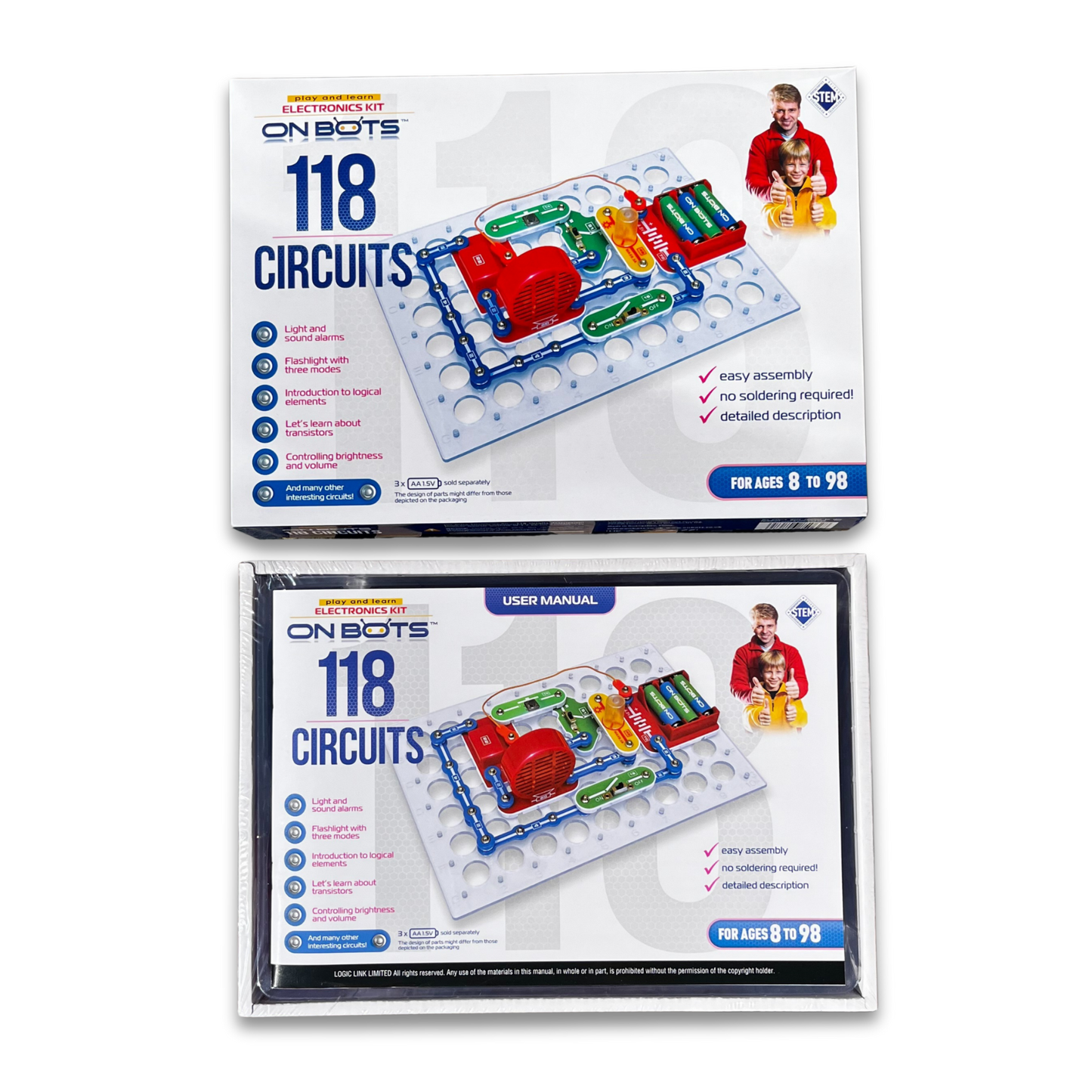 On Bots 118 Science Kit โ Teach Children Electronics | Educational STEM Toy for Age 8+