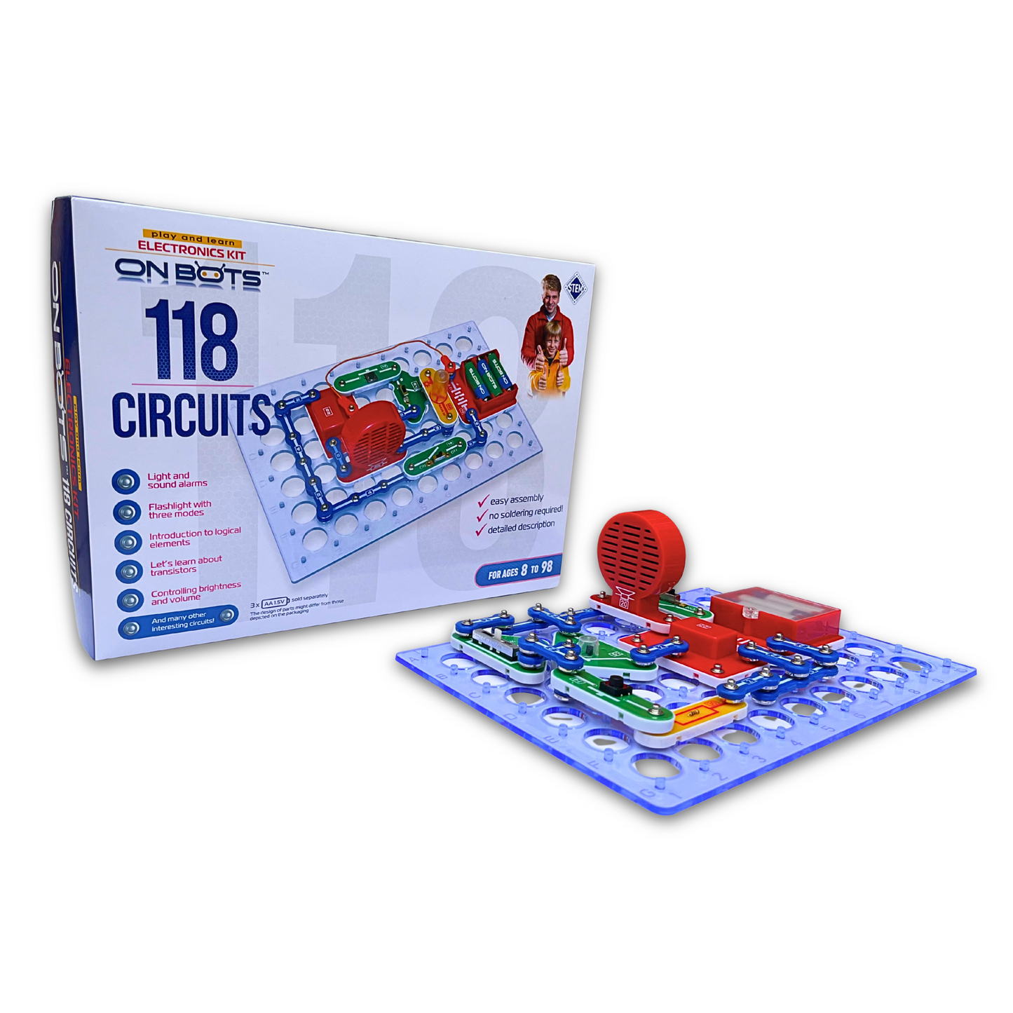 On Bots 118 Science Kit โ Teach Children Electronics | Educational STEM Toy for Age 8+