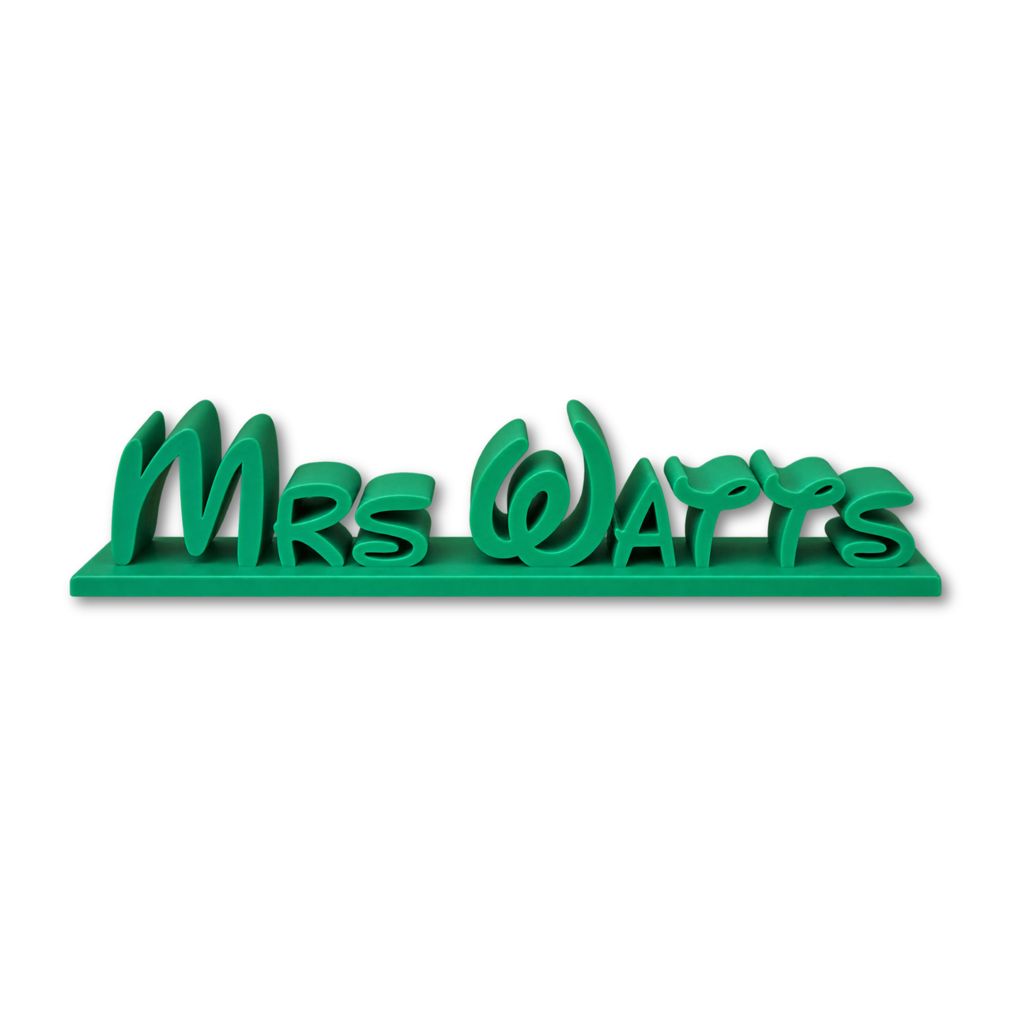 Personalised Disney Style 3D Printed Desk Name Sign | Custom Name Plaque | Kids Bedroom & Desk Decor