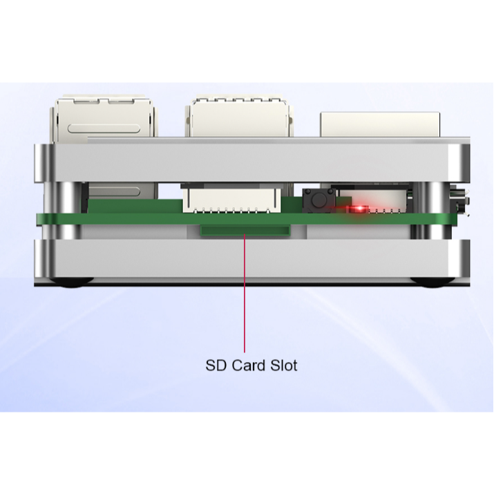 Raspberry Pi5 Passive Cooling CNC Case - Open