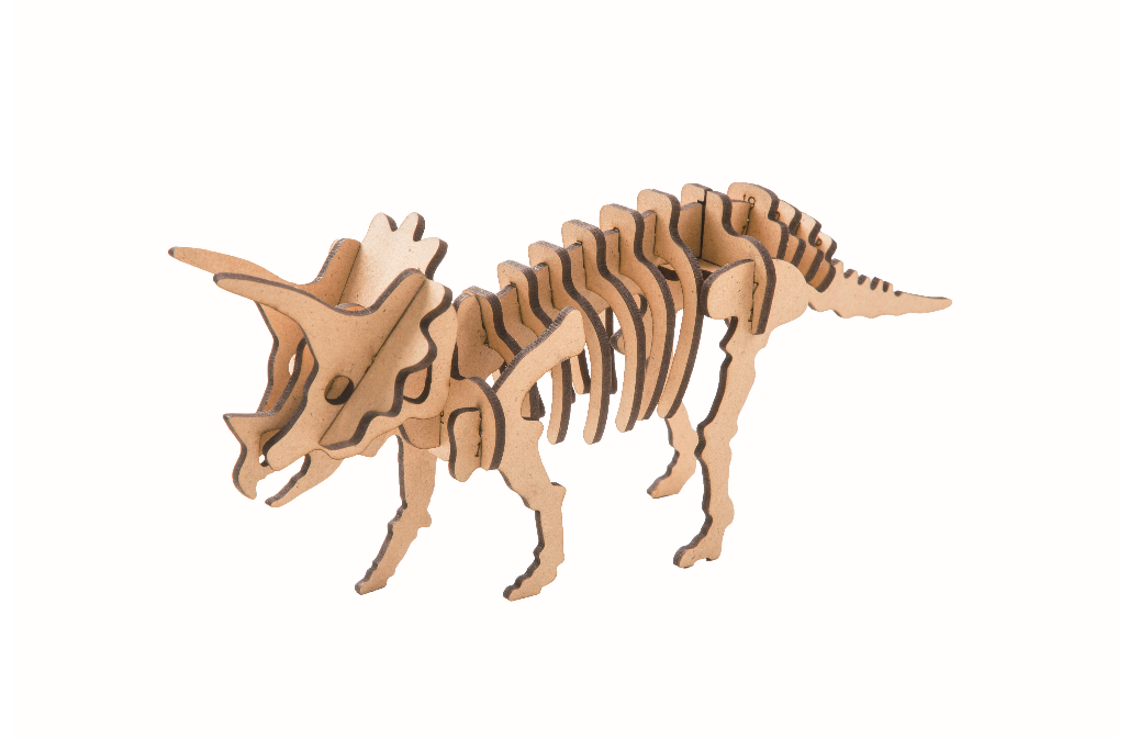 Triceratops Wood and Clay Craft Kit