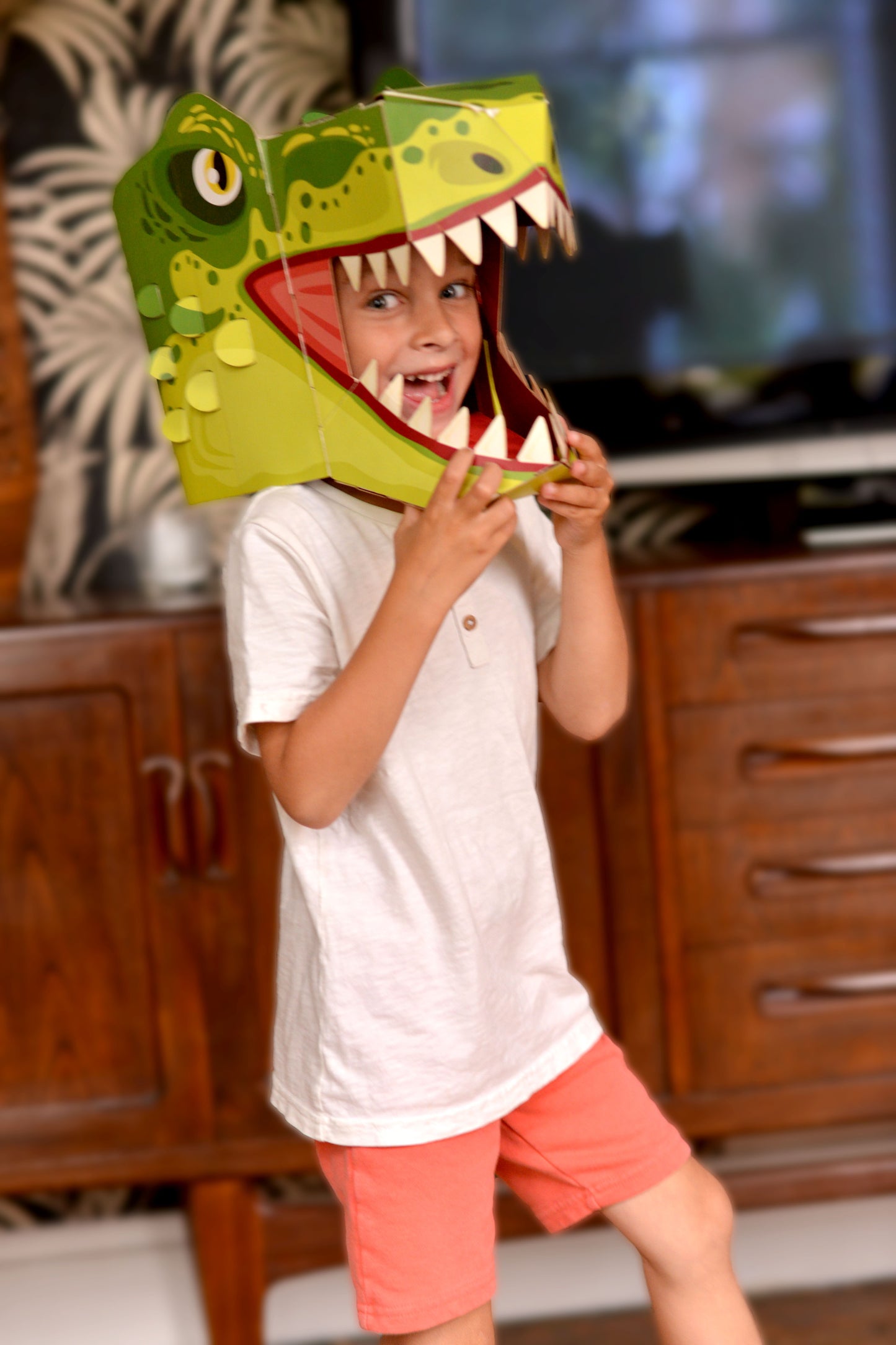 T-Rex 3D Mask - Card Craft