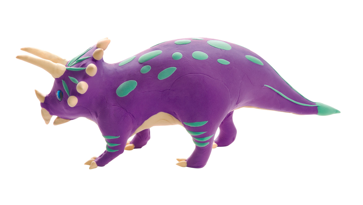 Triceratops Wood and Clay Craft Kit