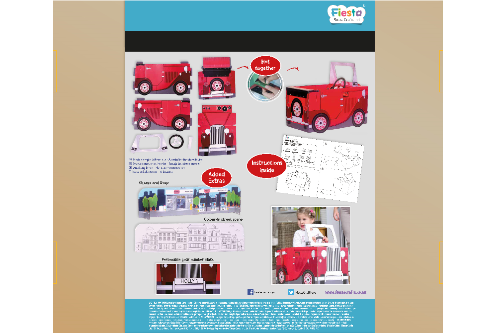 Wearable Red Car - Card Craft