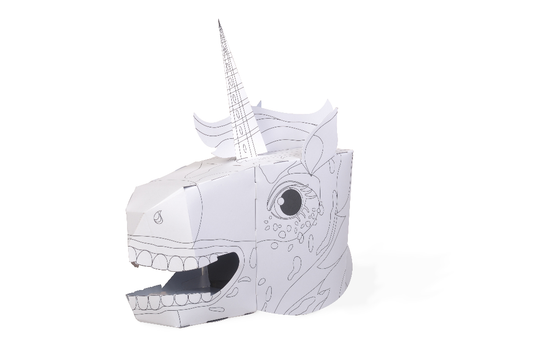 Unicorn Colour in 3D Mask - Card Craft