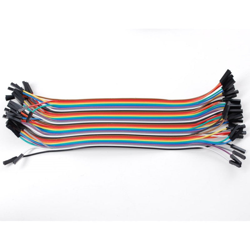 Raspberry Pi compatible Jumper Wires (Female/Female) 200mm - 40 way - Tear Off Strips