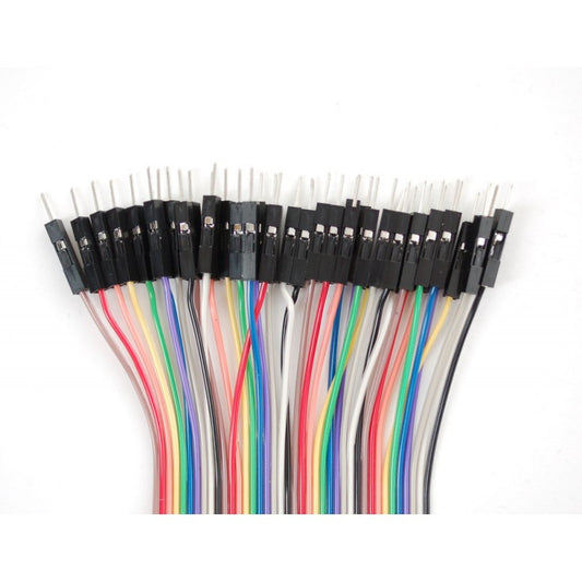 Raspberry Pi compatible Jumper Wires (Male/Male) 200mm - 40 way - Tear Off Strips - JW-008-MM