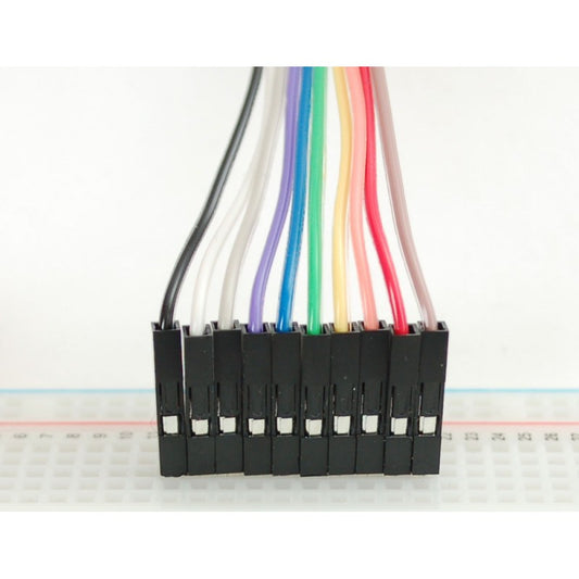 Raspberry Pi compatible Jumper Wires (Male/Female) 200mm - 40 way - Tear Off Strips