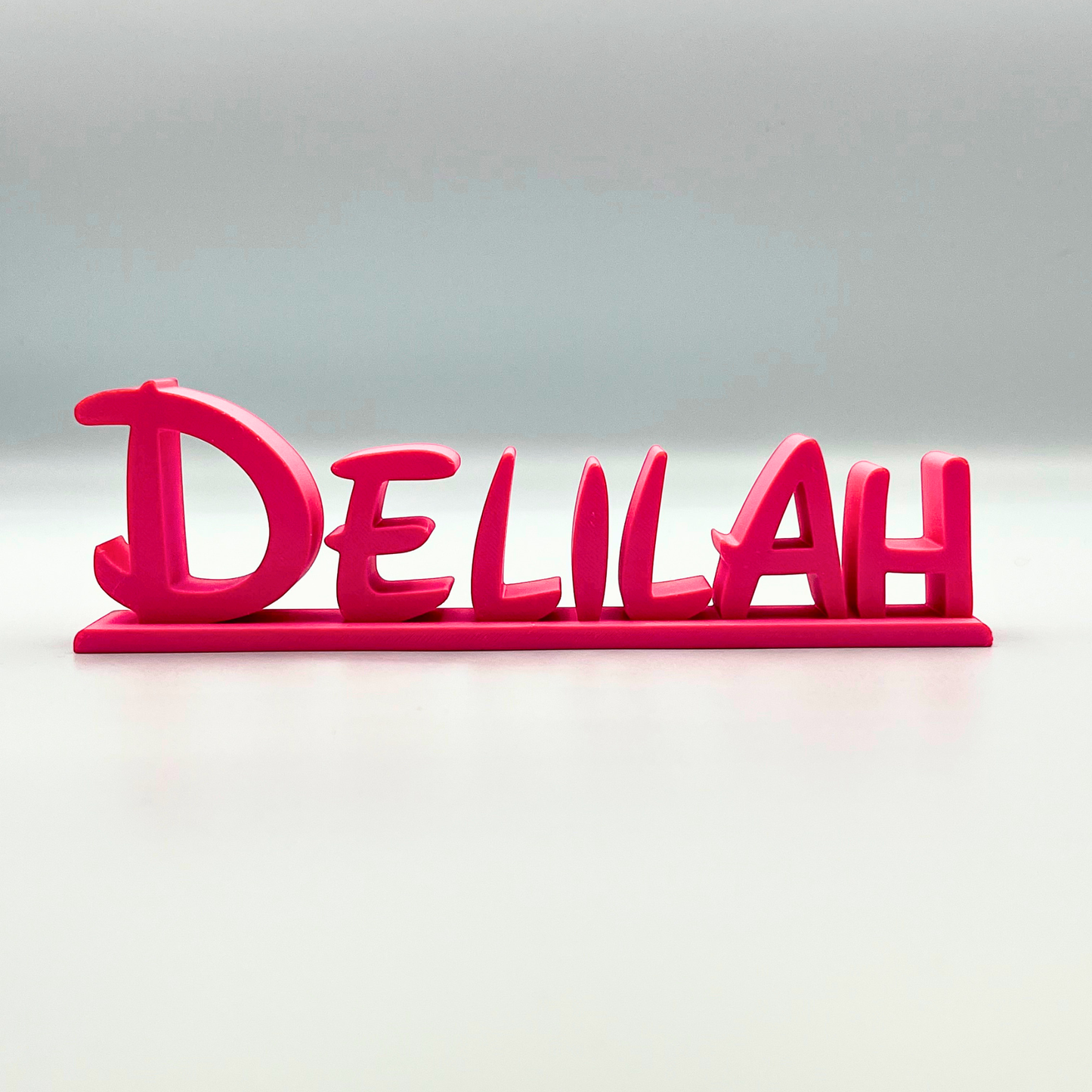 Personalised Disney Style 3D Printed Desk Name Sign | Custom Name Plaque | Kids Bedroom & Desk Decor
