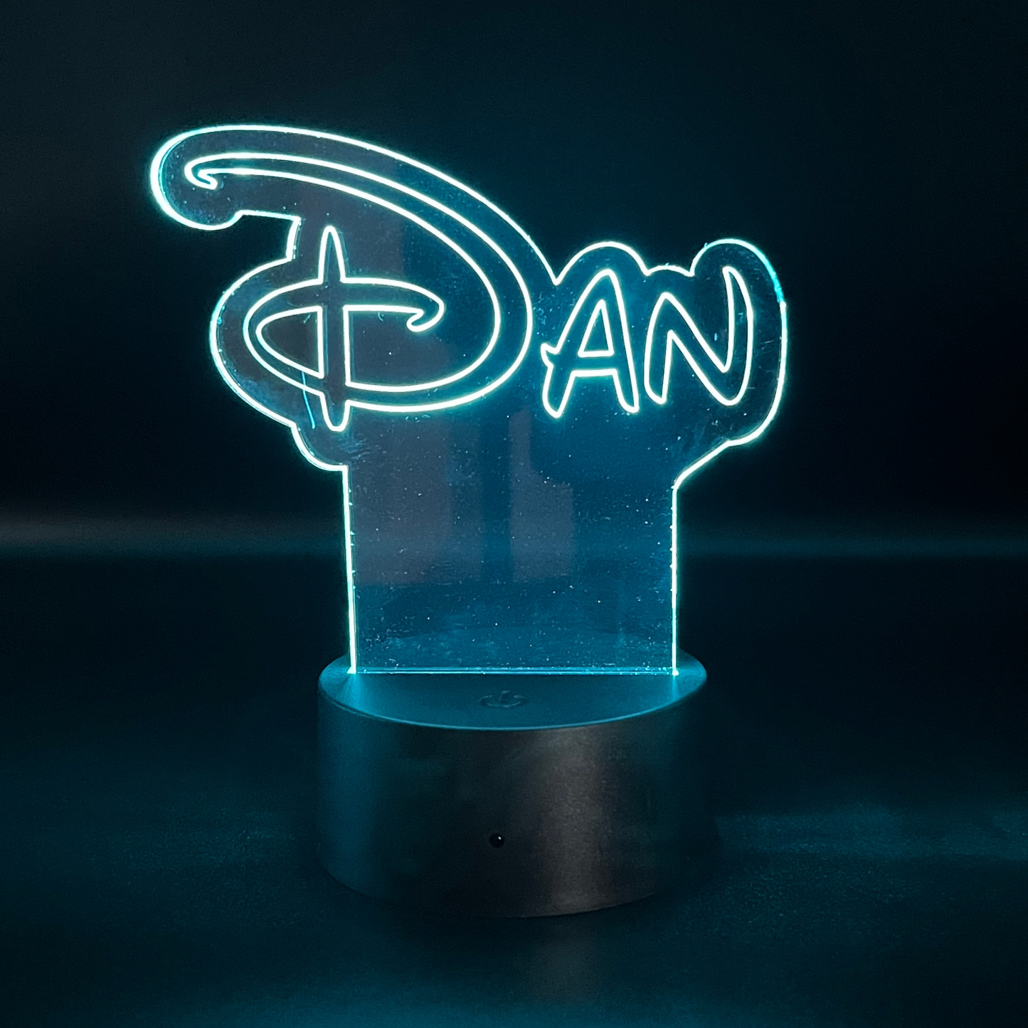 Personalised Disney Style LED Name Sign | Custom Acrylic Night Light | Kids Bedroom & Desk Decor Lamp