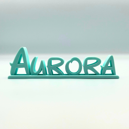 Personalised Disney Style 3D Printed Desk Name Sign | Custom Name Plaque | Kids Bedroom & Desk Decor