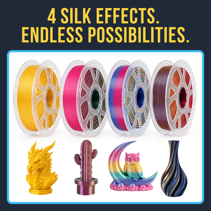 Silk PLA 3D Printer Filament 1.75mm – 1kg Spool