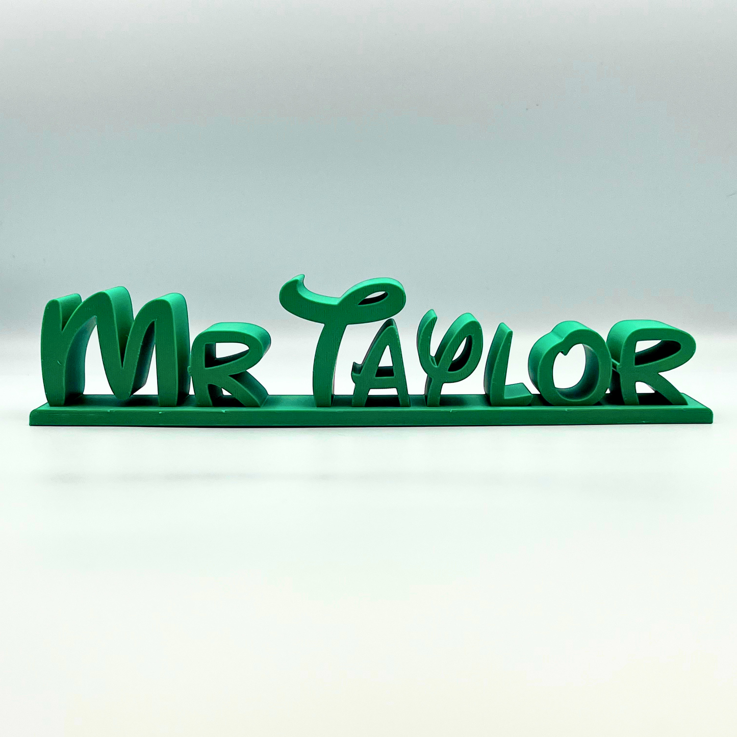 Personalised Disney Style 3D Printed Desk Name Sign | Custom Name Plaque | Kids Bedroom & Desk Decor