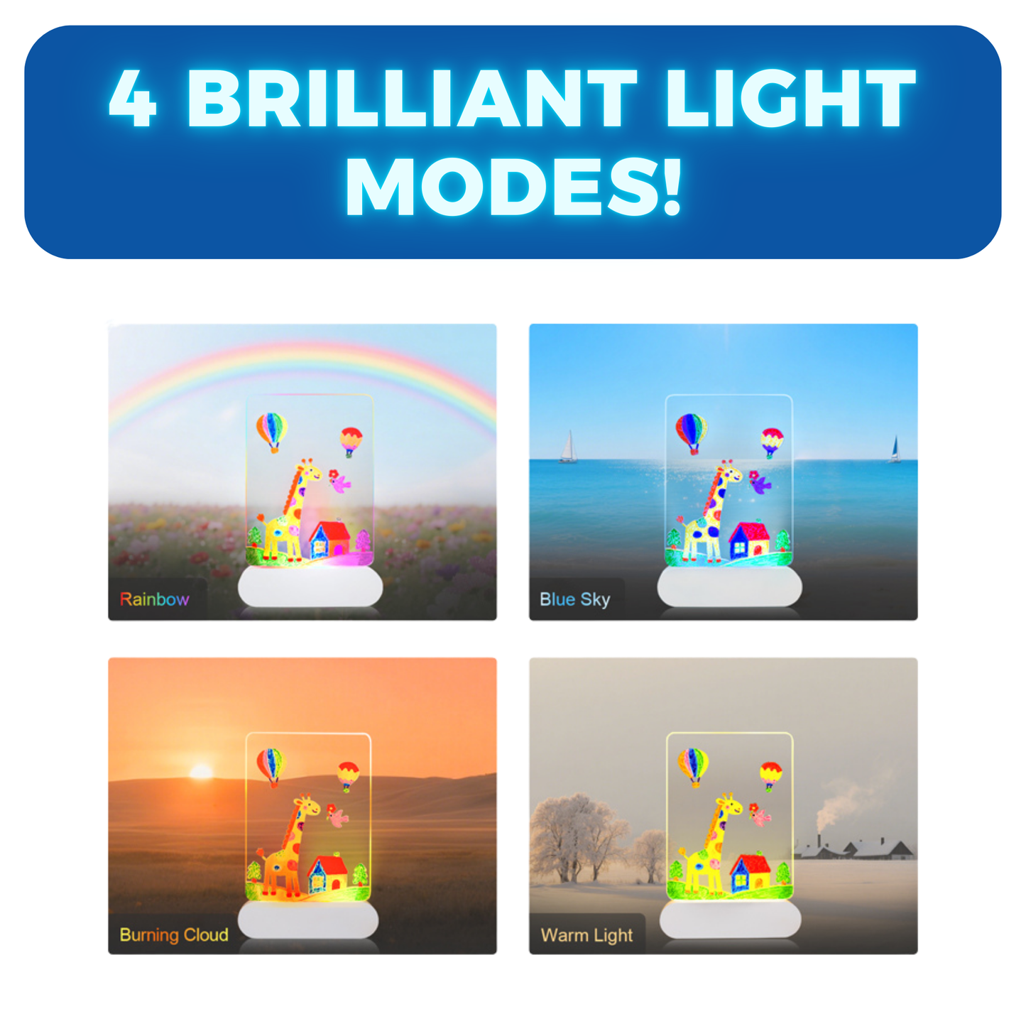 LED Light Up Drawing Board for Kids