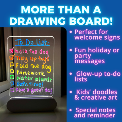 LED Light Up Drawing Board for Kids