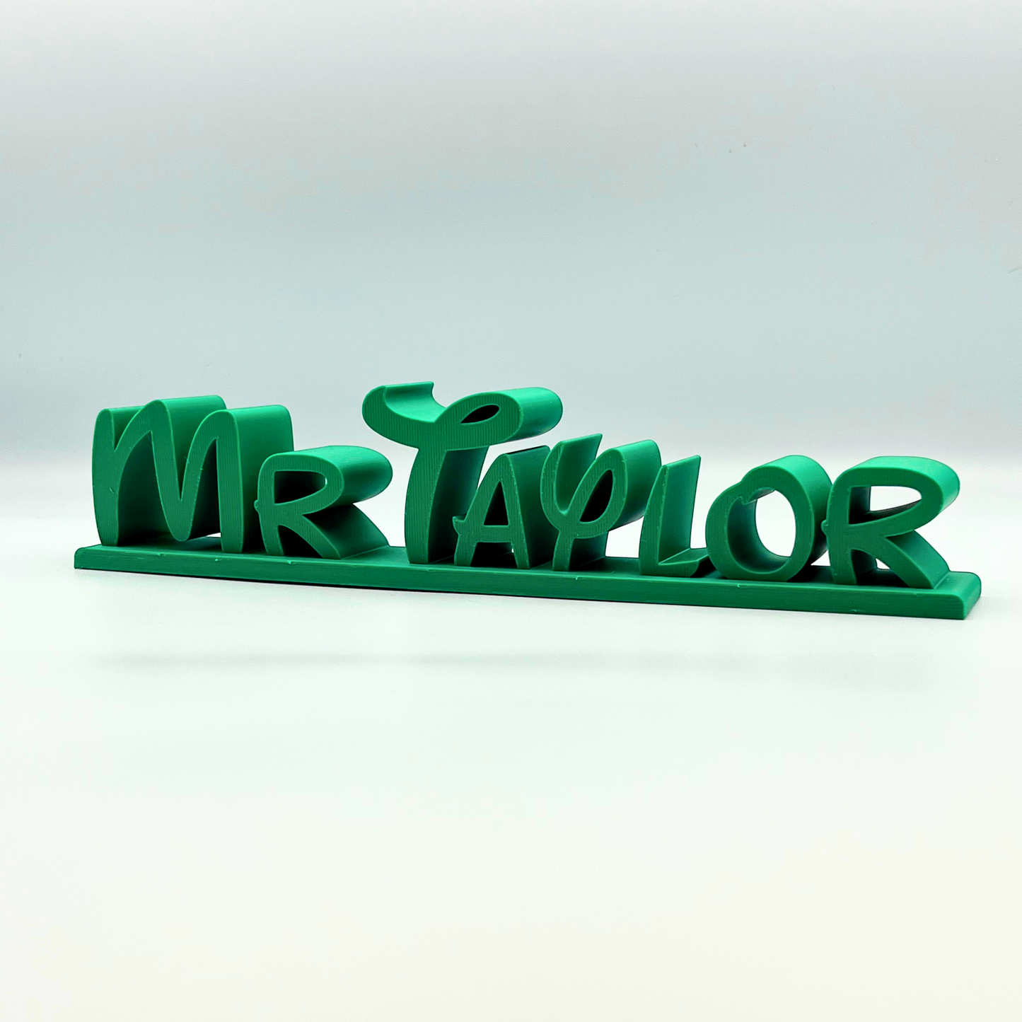 Personalised Disney Style 3D Printed Desk Name Sign | Custom Name Plaque | Kids Bedroom & Desk Decor