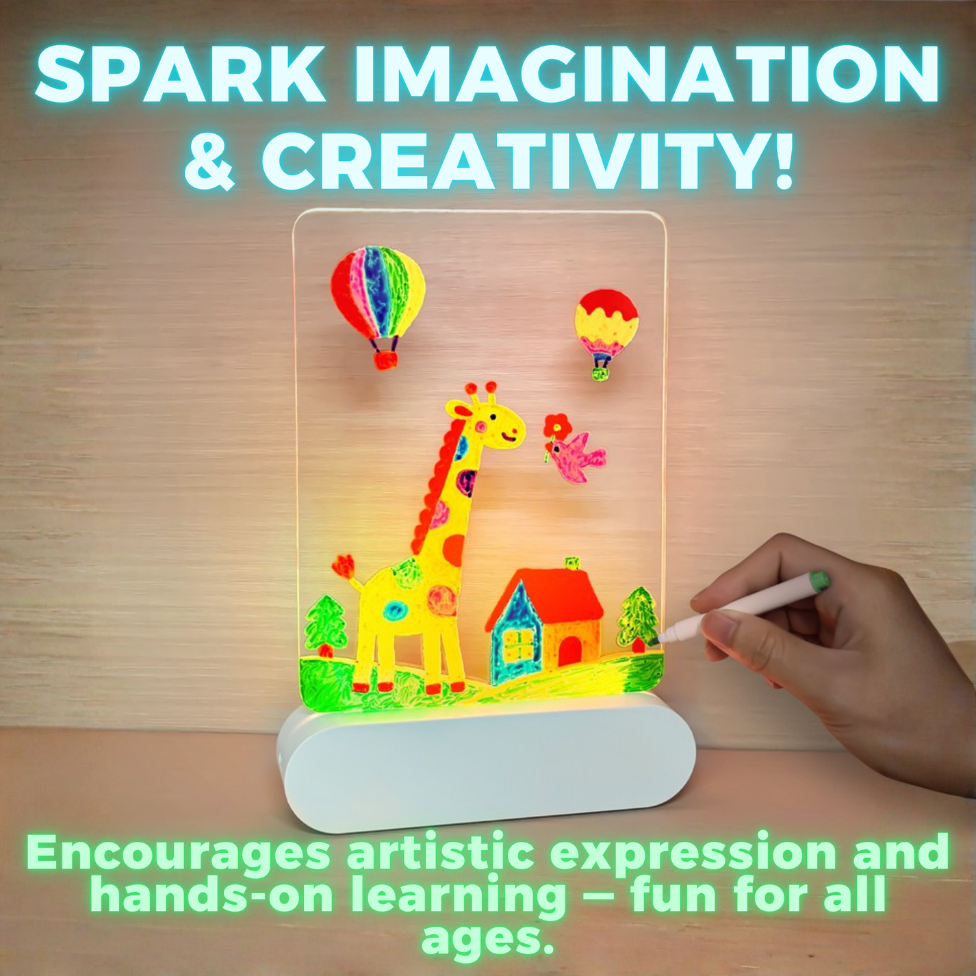 LED Light Up Drawing Board for Kids – Cyntech Educational STEM Toys