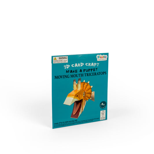 Triceratops Puppet Craft Kit