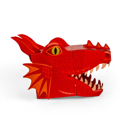 Make a 3D Red Dragon Mask Kit