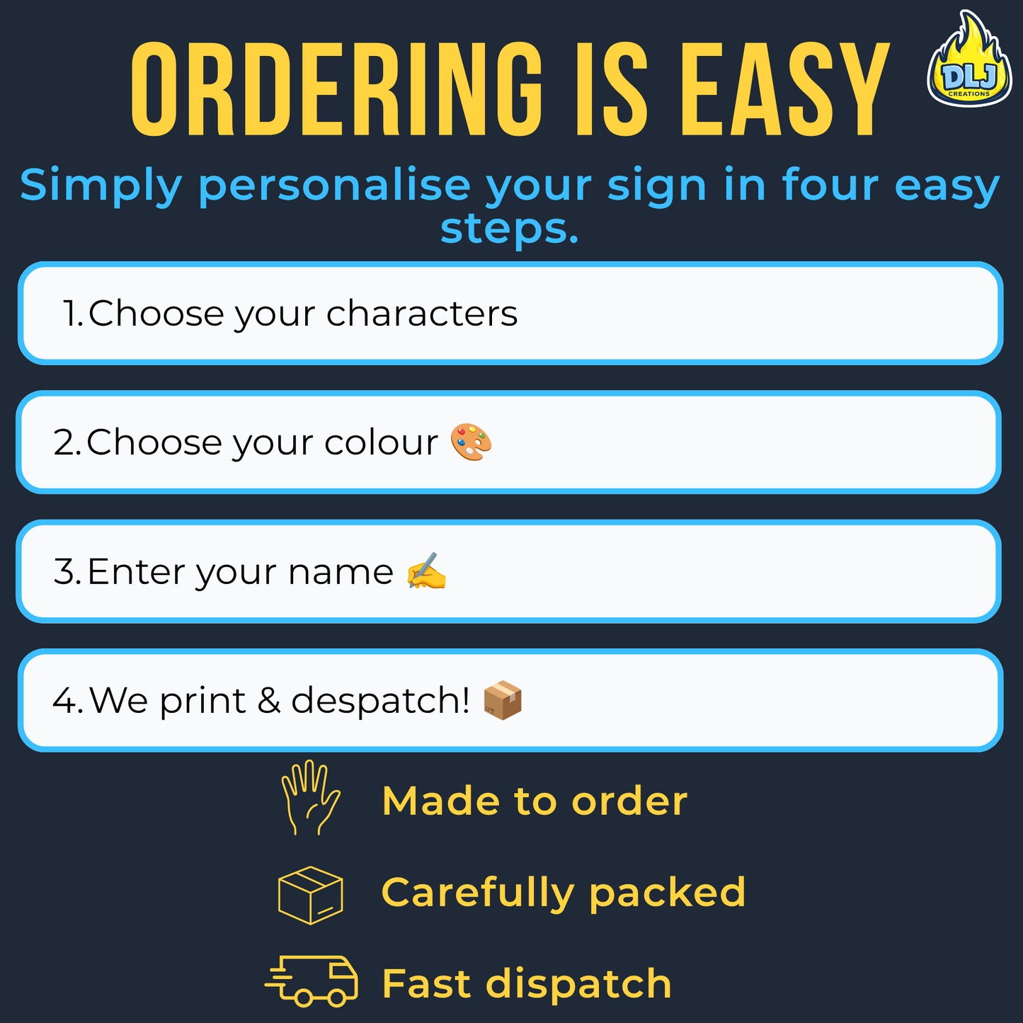 Personalised Disney Style 3D Printed Desk Name Sign | Custom Name Plaque | Kids Bedroom & Desk Decor