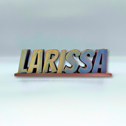 Personalised Comic Book Style 3D Printed Desk Name Sign | Custom Gamer & Desk Decor Gift | Comic Style Name Plaque