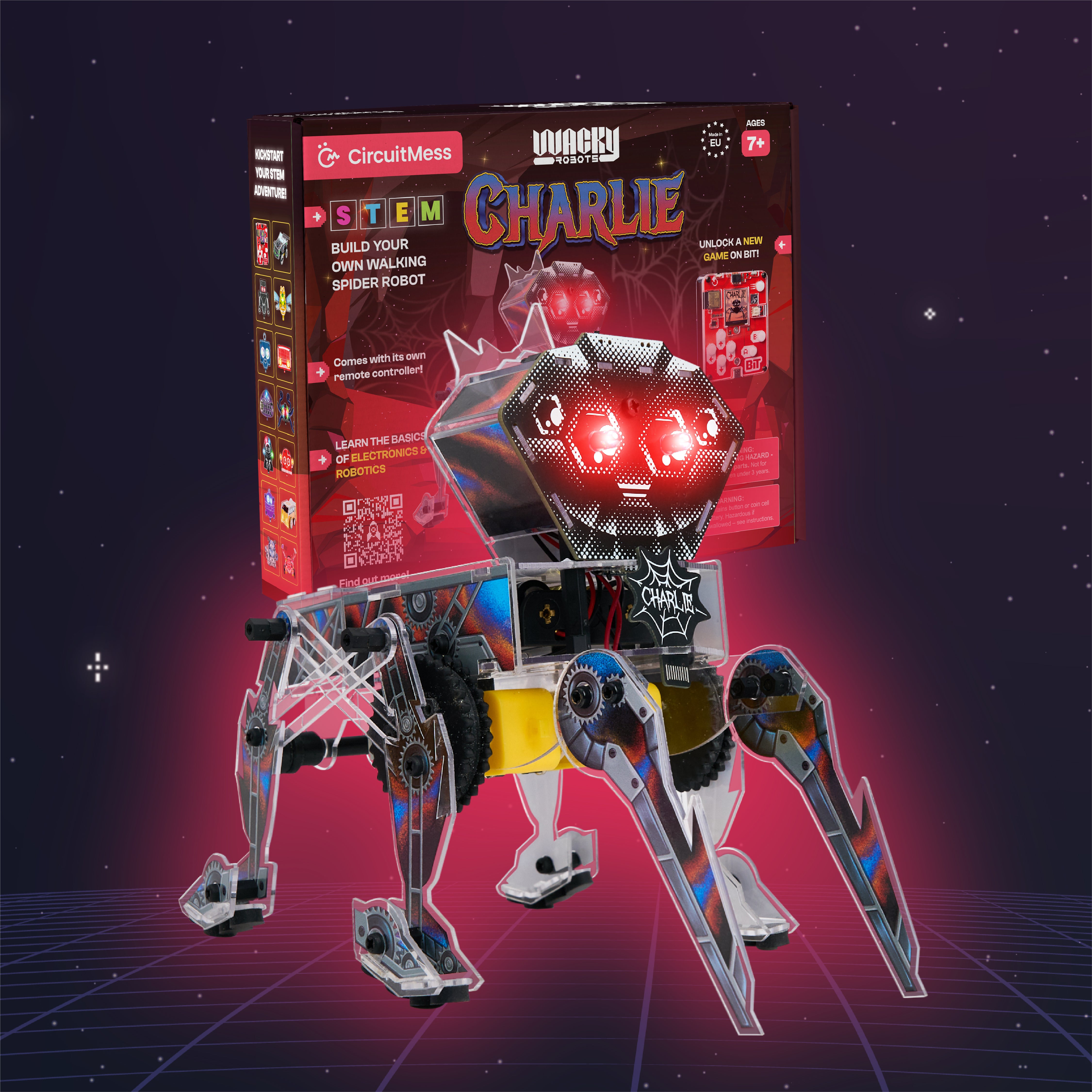CircuitMess Charlie - DIY Robot Spider – Cyntech Educational STEM Toys