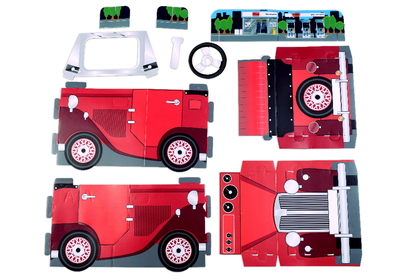 Wearable Red Car - Card Craft