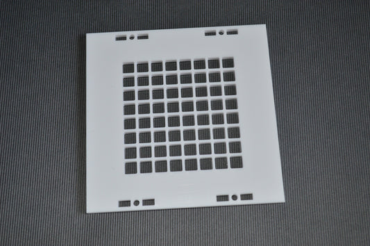 Wordclock Square Front Plate White