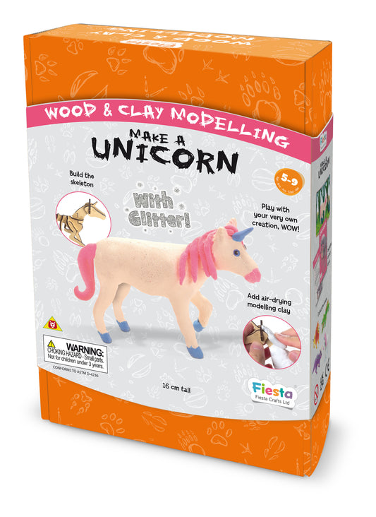 Unicorn Wood and Clay Craft Kit