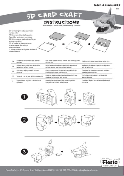 Shark 3D Mask - Card Craft