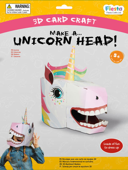 Unicorn 3D Mask - Card Craft