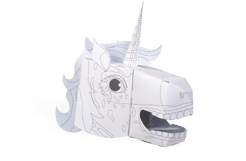 Unicorn Colour in 3D Mask - Card Craft