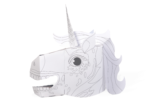 Unicorn Colour in 3D Mask - Card Craft