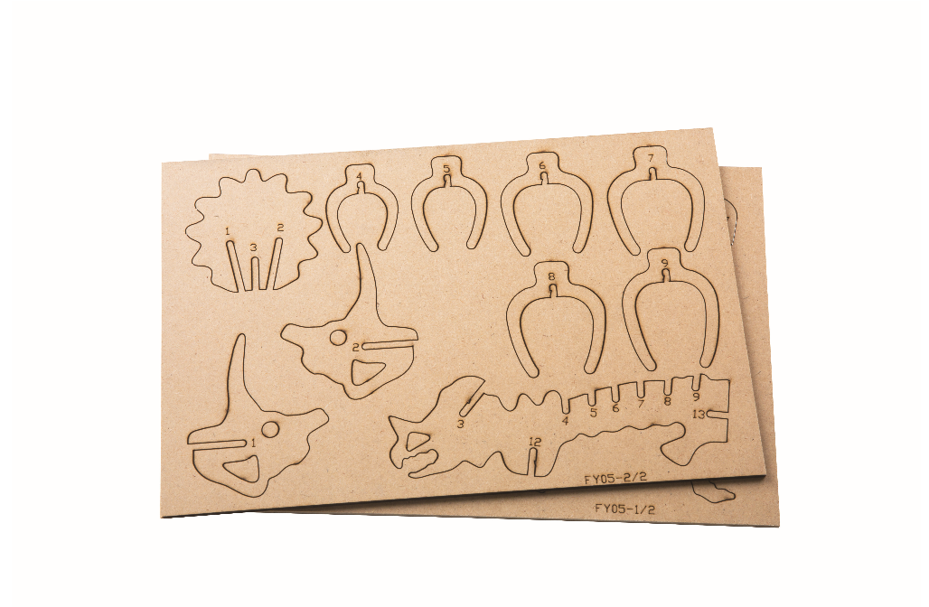Triceratops Wood and Clay Craft Kit