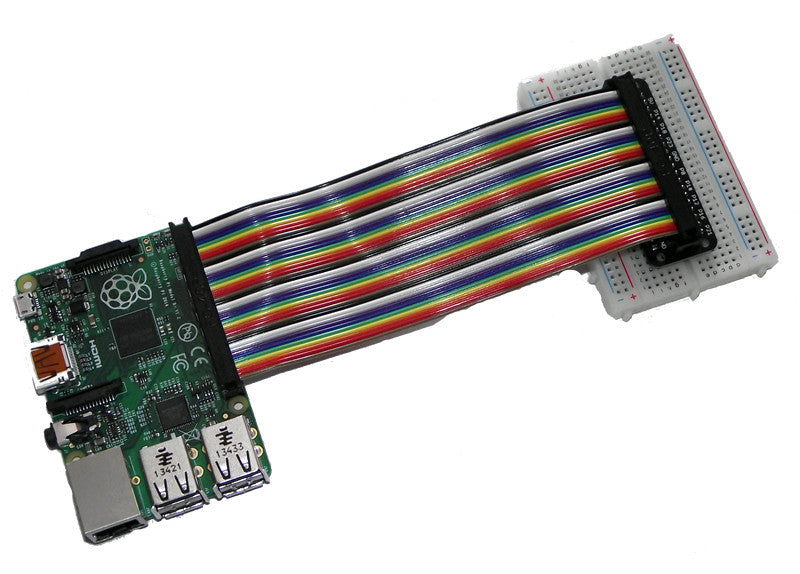 40 Way Raspberry Split Mini+ Assembled for B+, Pi2 and Pi3